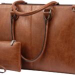 Laptop Bag for Women, 15.6 inch Laptop Tote Bag Vintage Work Bags for Women Computer Bag Office Briefcase Handbag